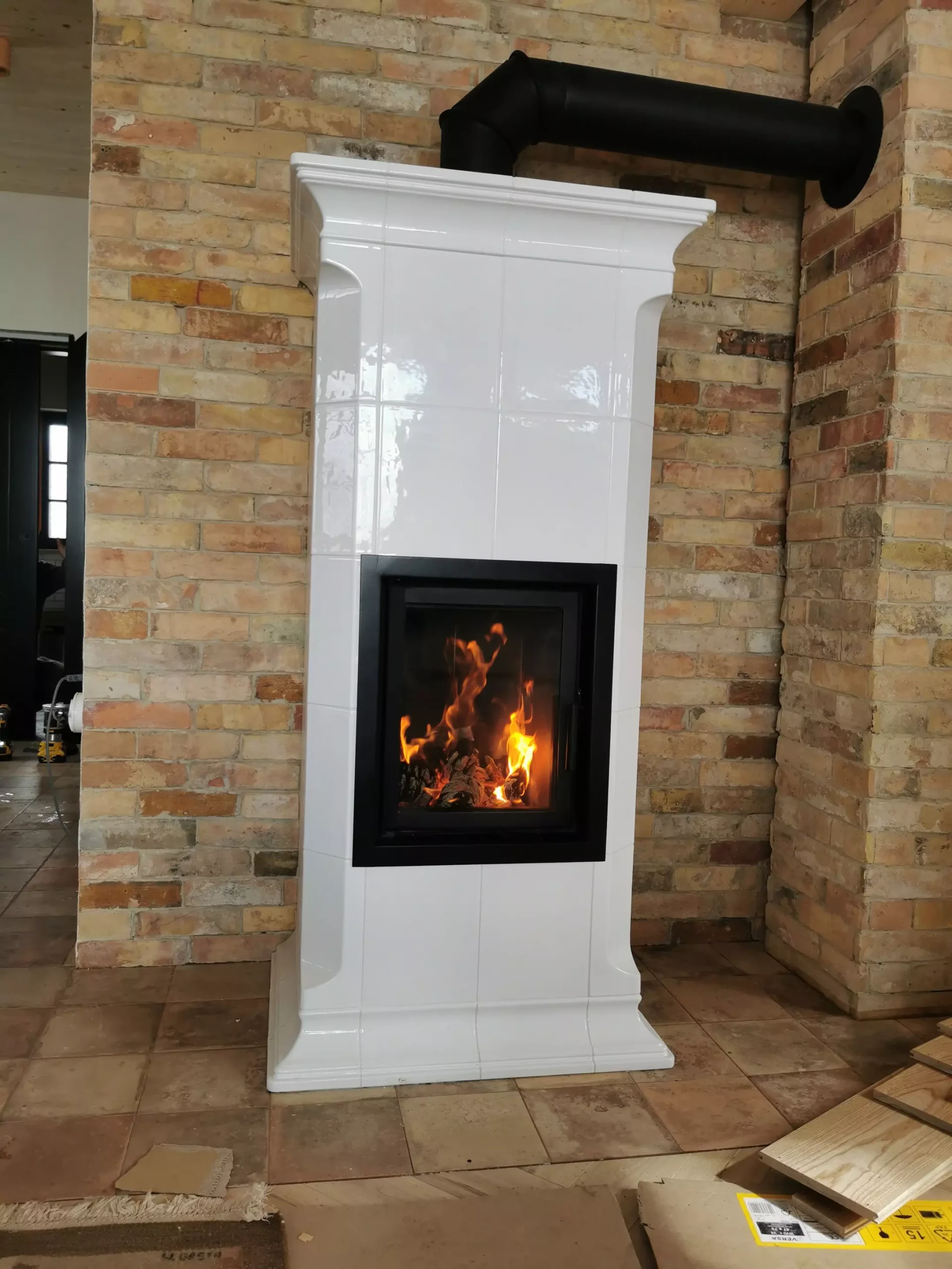 Kominek kaflowy realizacja